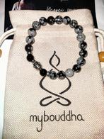 Bouddhachance Obsidiaan gespikkelde armband., Ophalen of Verzenden, Nieuw