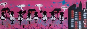 ESPEN GREGER HAGEN - origineel acryl - 150x50 cm, Antiek en Kunst, Ophalen