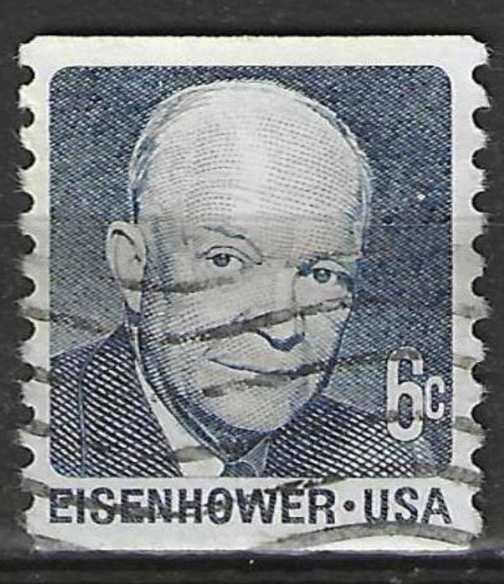 USA 1970 - Yvert 897a - Dwight David Eisenhower (ST), Postzegels en Munten, Postzegels | Amerika, Verzenden