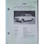 Ford Consul Cortina Vraagbaak losbladig 1962-1963 #1 Nederla, Gelezen, Ophalen of Verzenden, Ford