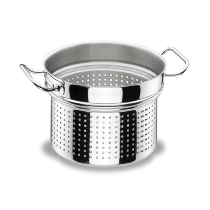 Lacor Profi Stoom- Pasta inzet Ø24cm  9,5L inox, Nieuw OP=OP, Huis en Inrichting, Keuken | Potten en Pannen, Nieuw, Pannenset