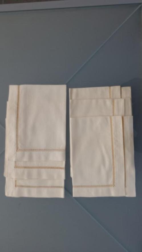 lot van 6 placemats crèmekleurig, Huis en Inrichting, Keuken | Textiel, Nieuw, Placemat, Beige, Ophalen of Verzenden