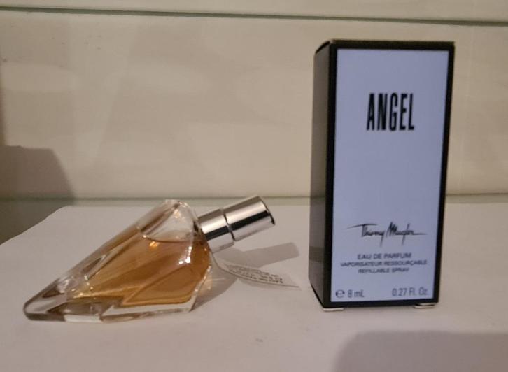 Thierry Mugler Angel, miniature 8ml, Collections, Parfums, Comme neuf, Miniature, Plein, Enlèvement