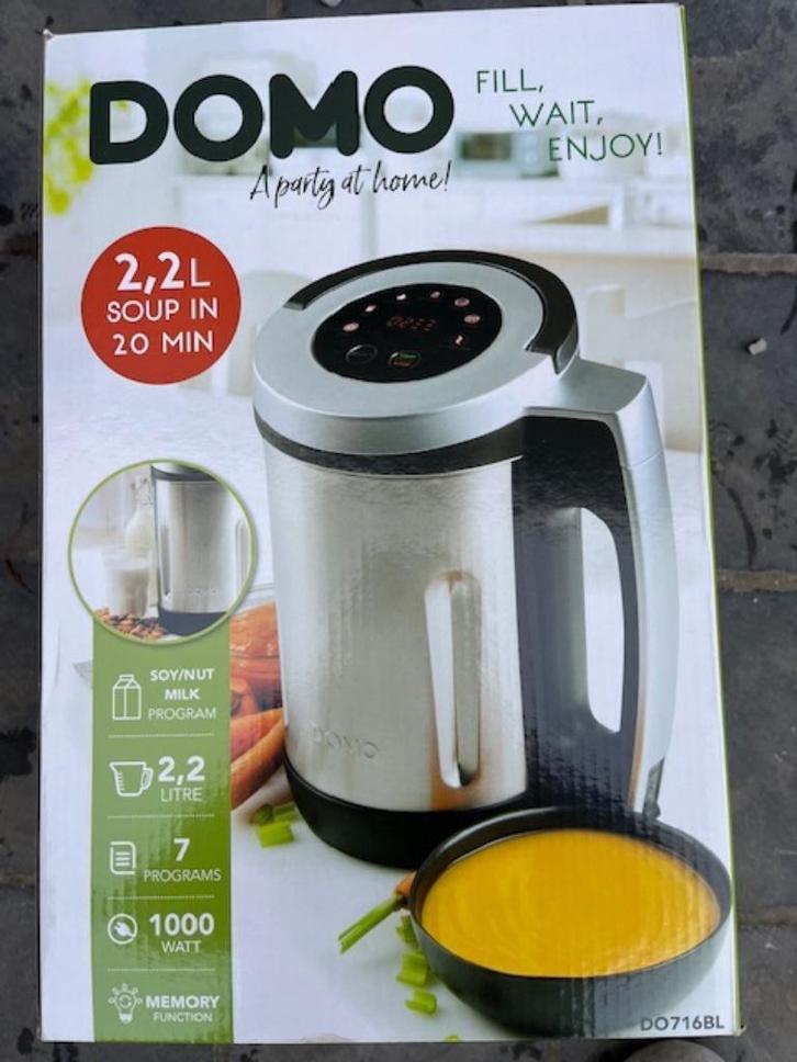 soepmaker DOMO 2,2l nieuw, Elektronische apparatuur, Blenders, Nieuw, Soepmaker, Ophalen of Verzenden