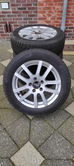 heel mooi set aluminium velgen met winterbanden 205/55 R16 H, Auto-onderdelen, Banden en Velgen, Ophalen, Gebruikt, Velg(en), 16 inch