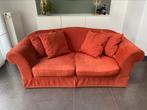 Canapé rouge avec assise confortable, Maison & Meubles, Enlèvement, Utilisé, Tissus, Trois personnes