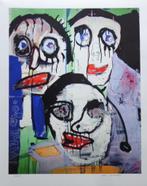 PAUL INDREK KOSTABI / FIGURATIE / KLEURGICLEE / 61x49cm SIG, Antiek en Kunst, Ophalen of Verzenden