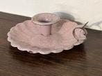 Vintage geëmailleerde kandelaar, kaarsenpan, roze, Ophalen