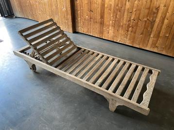 Teak ligbed - 2m x 66cm beschikbaar voor biedingen
