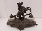 Antiek vintage inktstel inktpot met Cheval de Marly, Antiek en Kunst, Ophalen of Verzenden, Koper