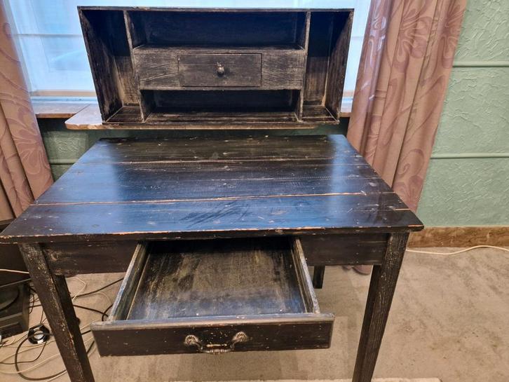 table de bureau avec meuble en saillie, Maison & Meubles, Bureaux, Utilisé, Bureau, Enlèvement