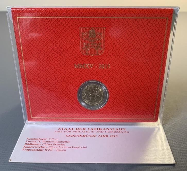 2 euro Vaticaan 2015 Vaticaanstad VIII Incontro.., Postzegels en Munten, Munten | Europa | Euromunten, Losse munt, 2 euro, Vaticaanstad