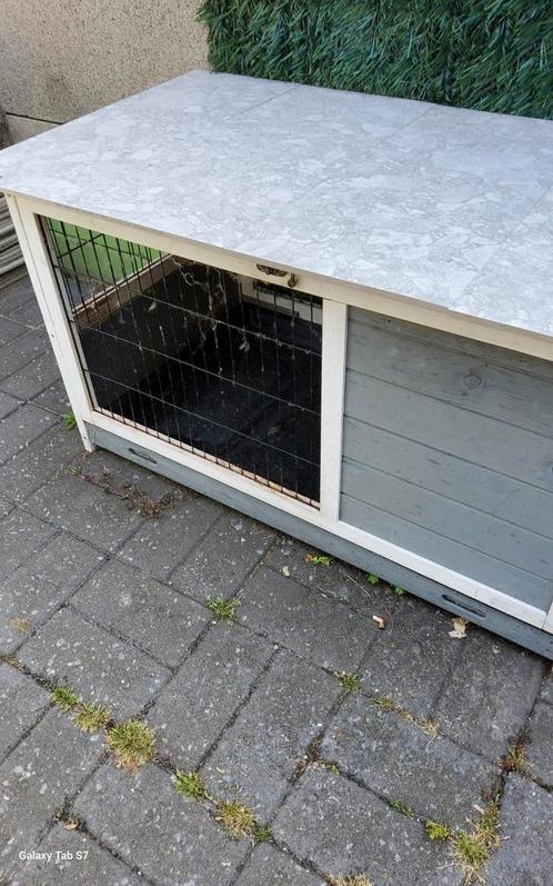 Konijnenhok, Dieren en Toebehoren, Knaagdieren en Konijnen | Hokken en Kooien, Gebruikt, Hok, 60 tot 90 cm, 75 tot 110 cm, Konijn