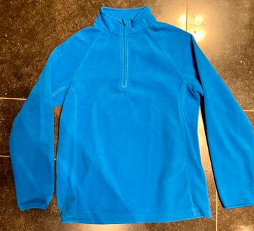 Lichtblauwe fleece halve rits medium herfst lente beschikbaar voor biedingen