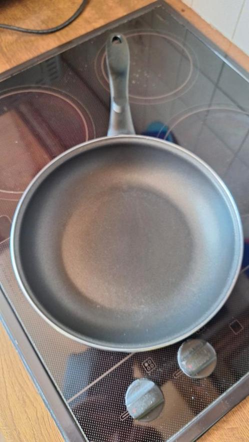 Anti kleef pan 25 cm van Topchef. Geschikt voor inductio, Huis en Inrichting, Keuken | Potten en Pannen, Zo goed als nieuw, Ophalen of Verzenden