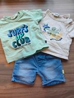 Short met 2 t-shirtjes maat 56, Kinderen en Baby's, Babykleding | Maat 56, Ophalen of Verzenden, Zo goed als nieuw, Setje