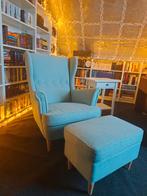 IKEA STRANDMON fauteuil met voetbankje in unieke kleur, Ophalen