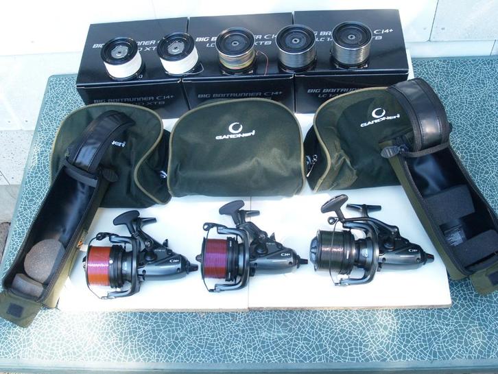 3 Moulinets Shimano Débrayable Big Baitrunner CI4+ XT-B LC, Watersport en Boten, Hengelsport | Karpervissen, Zo goed als nieuw