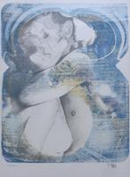 POL MARA / KOPPEL / KLEURLITHO / 34x25cm / SIG, Antiek en Kunst, Ophalen of Verzenden