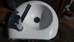Villeroy & Boch ronde wastafel 46 cm bij 37 cm, Ophalen, Gebruikt, Chroom, Kraan
