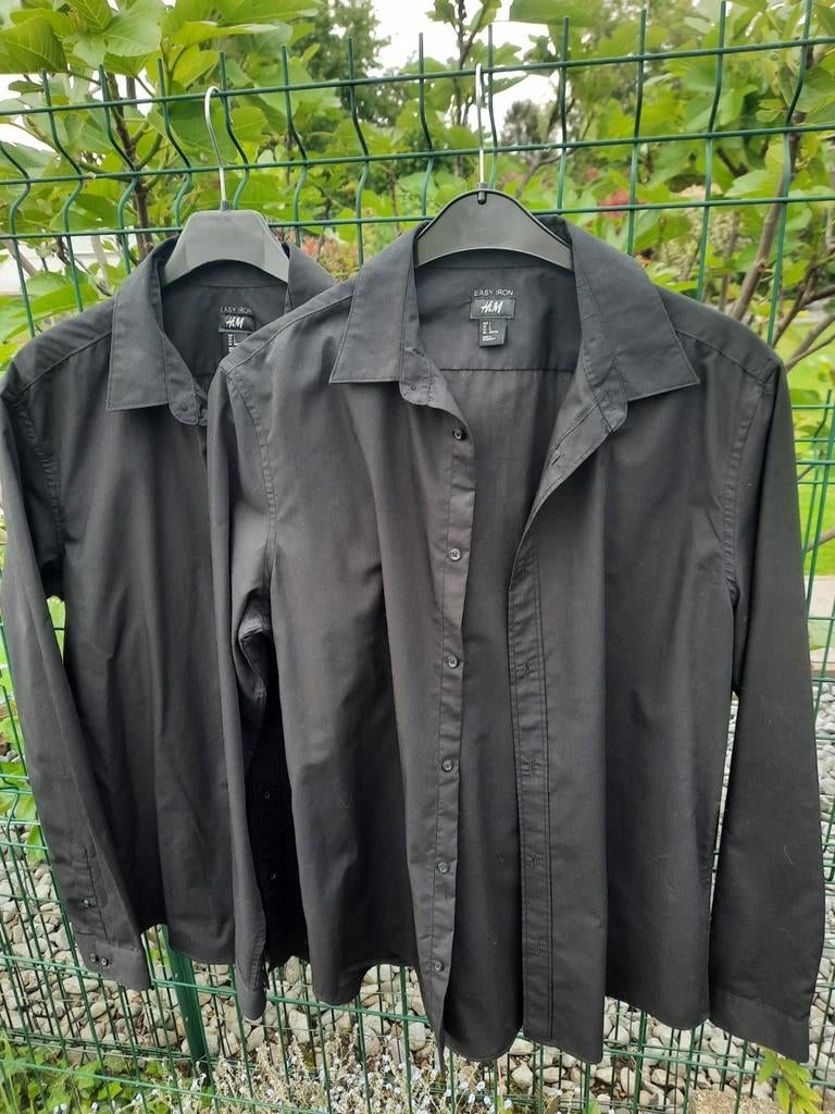 Chemise lot de 2 pièces largeur noire H&M, Vêtements | Hommes, Chemises, Enlèvement ou Envoi, Comme neuf