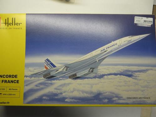 modelbouwkit Heller -Concorde air France 1/125, Hobby en Vrije tijd, Modelbouw | Vliegtuigen en Helikopters, Nieuw, Vliegtuig
