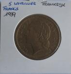 France - 5 francs 1939 Lavrillier bronze-alu Rare !, Timbres & Monnaies, Monnaies | Europe | Monnaies non-euro, Envoi