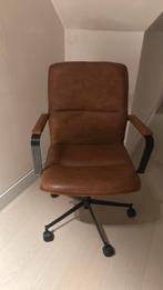 Nieuwe bureaustoel cognac leder, Ophalen, Bruin, Nieuw, Bureaustoel