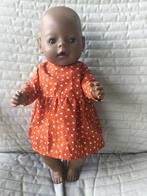 219. Babyborn: Nieuw roestbruin jurkje met paddenstoelen, Ophalen of Verzenden, Nieuw, Babypop