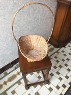 Vintage rieten mand, Huis en Inrichting, Ophalen, Mand, Nieuw, Riet