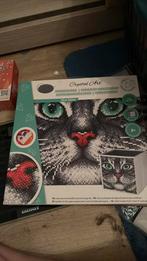 Diamond painting opbergbox silver kitten, Hobby en Vrije tijd, Ophalen, Nieuw, Knutselwerk