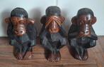 Horen, zien en zwijgen aapjes - handwerk., Ophalen