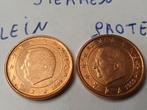 1 cent 1 met grote en 1 met klein sterren zie foto's, beschr, Postzegels en Munten, Munten | Europa | Euromunten, Ophalen of Verzenden