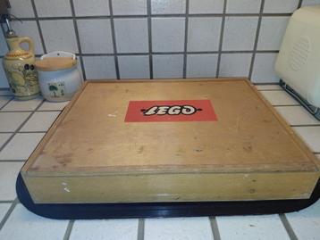 Vintage Lego beukenhouten kist - houten Lego doos beschikbaar voor biedingen