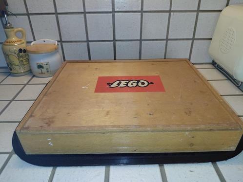 Vintage Lego beukenhouten kist - houten Lego doos, Kinderen en Baby's, Speelgoed | Duplo en Lego, Gebruikt, Lego, Losse stenen