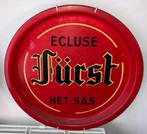 Ecluse Fürst Het SAS emaille bierplateau, Verzamelen, Merken en Reclamevoorwerpen, Ophalen of Verzenden, Gebruikt, Reclamebord