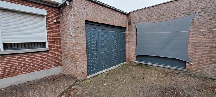 Houten schuifpoort., Doe-het-zelf en Bouw, Deuren en Vliegenramen, Gebruikt, Garagedeur, Hout, Ophalen