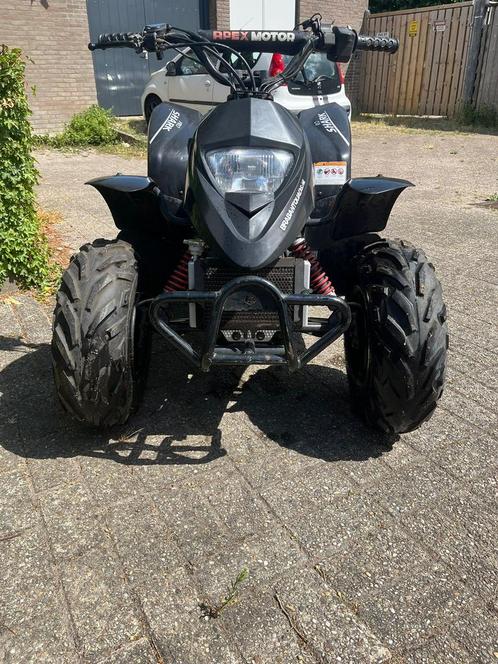 Quad kinderquad Apex pro shark 90cc 2t, Fietsen en Brommers, Minibikes, Midibikes en Pitbikes, Zo goed als nieuw, Ophalen