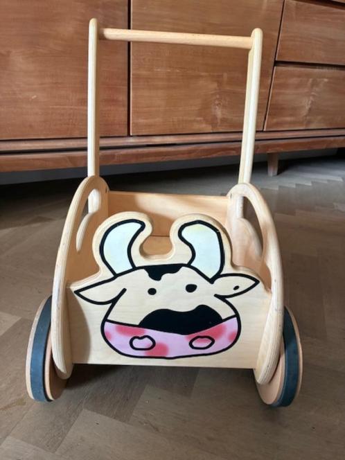 loopwagen/loopkar Janbibejan, Kinderen en Baby's, Speelgoed | Houten speelgoed, Zo goed als nieuw, Duw- of Trekspeelgoed, Ophalen