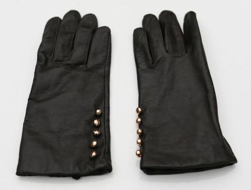 Mooi paar donkerbruine zachte leren handschoenen - Teeth, Kleding | Dames, Mutsen, Sjaals en Handschoenen, Zo goed als nieuw, Handschoenen