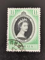 Chypre 1953 - Couronnement de la reine Elizabeth II, Cyprus, Affranchi, Enlèvement ou Envoi, Autres pays