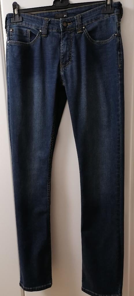 Blauw jeansbroek, slim fit, Tim Moore, 30-34, Kleding | Heren, Spijkerbroeken en Jeans, Zo goed als nieuw, Blauw, Ophalen of Verzenden