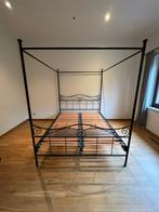 Hemelbed 2 personen, Huis en Inrichting, Slaapkamer | Bedden, Ophalen, Overige materialen, Zwart, Tweepersoons