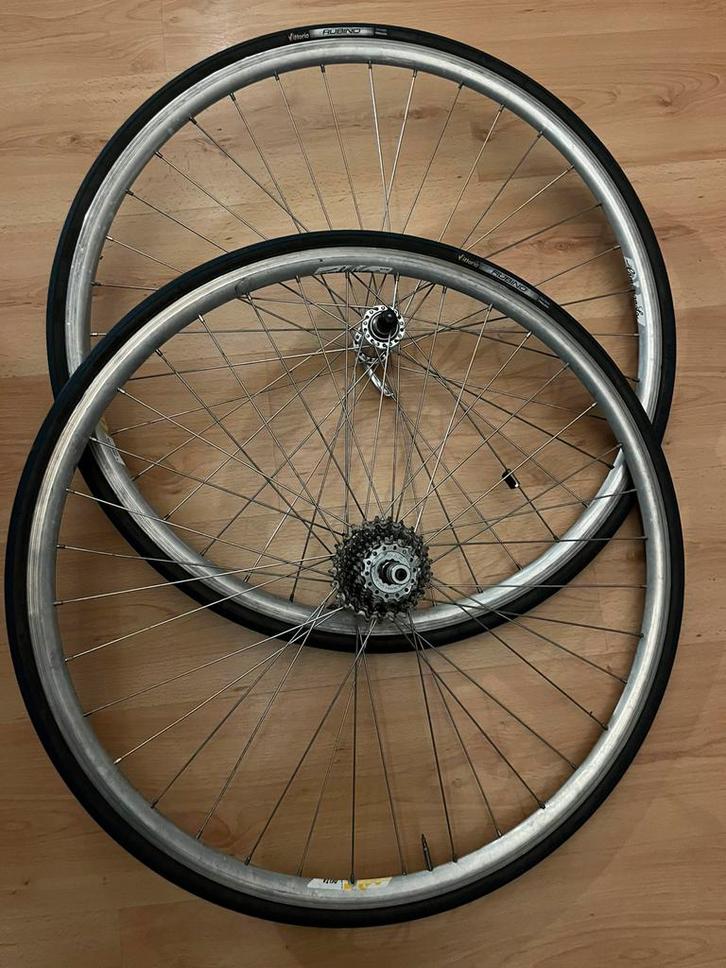 Retro koersfiets wielen, Fietsen en Brommers, Fietsonderdelen, Zo goed als nieuw, Ophalen