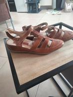 Bruin lederen sandalen.Olivier Strelli.maat 38, Kleding | Dames, Schoenen, Ophalen of Verzenden, Zo goed als nieuw, Bruin