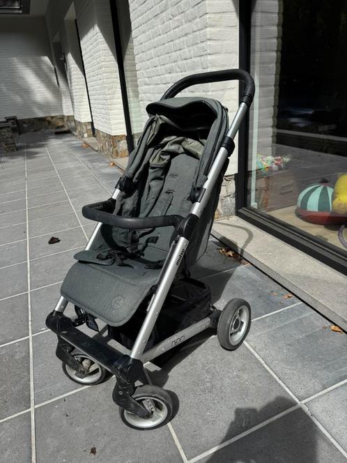 Compacte Plooibuggy Mutsy Nexo grijs/groen, Kinderen en Baby's, Buggy's, Gebruikt, Overige merken, Regenhoes, Verstelbare rugleuning