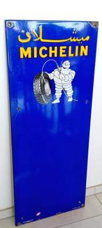 emaille reclamebord Michelin Arabisch, Verzamelen, Ophalen of Verzenden, Zo goed als nieuw, Reclamebord
