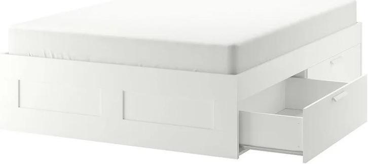 Brimnes bed 160x200, Huis en Inrichting, Slaapkamer | Bedden, Zo goed als nieuw, Ophalen