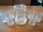 Vtg Lasisepat Mantsala drinkkan & 6 glazen Pertti Kalionen, Verzamelen, Glas en Drinkglazen, Ophalen of Verzenden