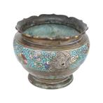 Chinese vaas van brons en cloisonne - exotische elegantie, Ophalen of Verzenden, Brons